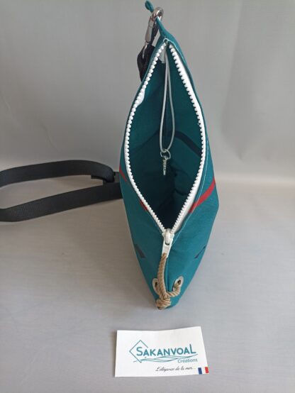 Sac voile ventral SOLENT Turquoise bv rouge